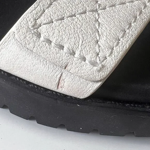 ZODIAC "Bailey" White Leather Platform Sandals Size 9 - Picture 5 of 7